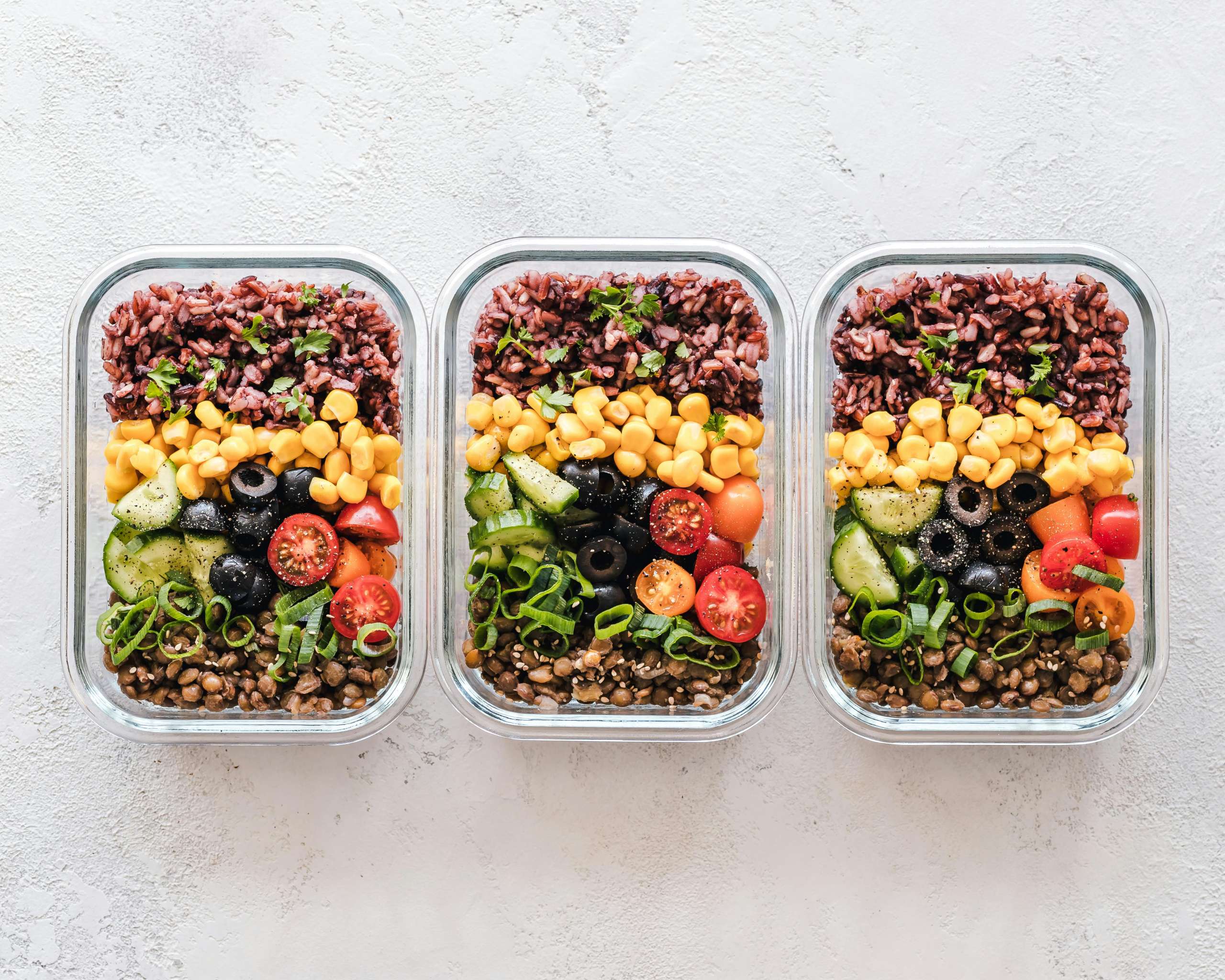 Food that is prepped showing the value of meal prep in sobriety.